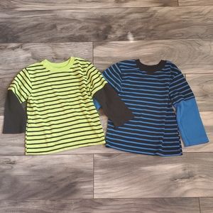 Lot of 2 Garanimals Striped Long Sleeve Shirts